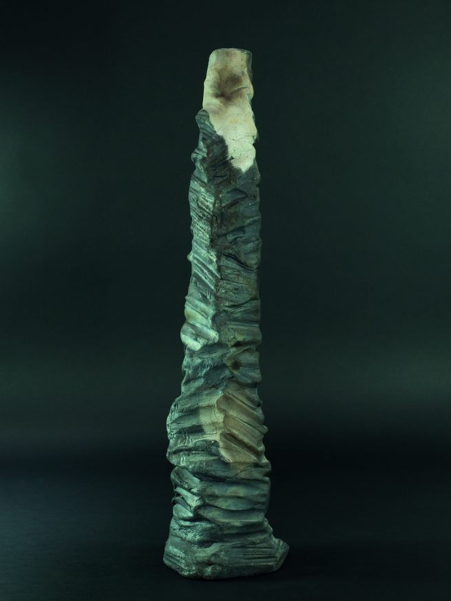 vase martelé enfumé céramique Barbara Billoud